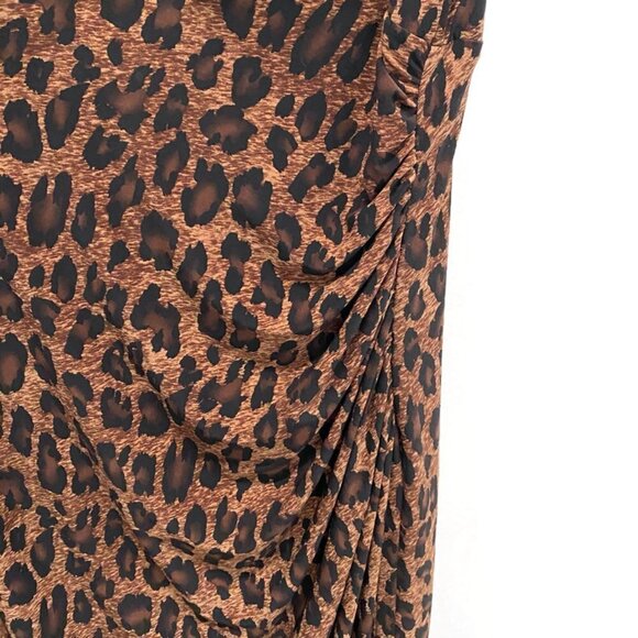 Ralph Lauren Brown & Black Leopard Print Dress - Picture 3 of 3